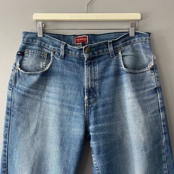 [34] Vintage Red Label Tommy Hilfiger Straight Leg Medium Wash Relaxed Jean - Picture 2 of 15